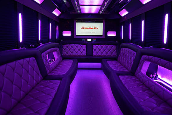 party bus with dance pole